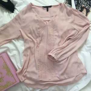 WHITE HOUSE BLACK MARKET pink bloouse